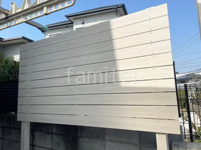 目隠しフェンス塀 プランパーツ 75角柱 平板