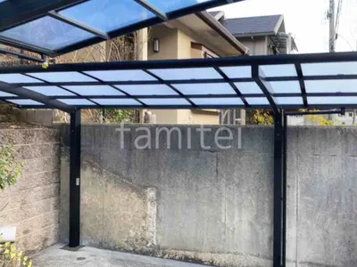 サイクルポート 自転車バイク屋根 LIXIL ネスカR ミニ アール屋根