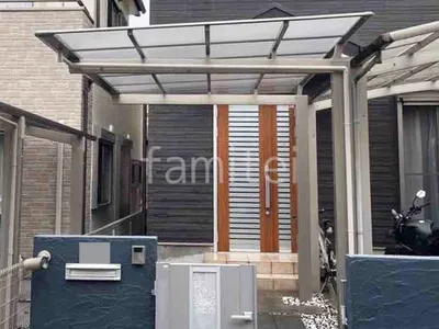 カーポート１台 （単棟） 三協アルミ ニューマイリッシュ 逆勾配 フラット屋根 前下がり屋根