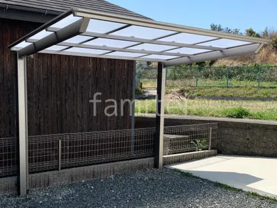 サイクルポート 自転車バイク屋根 LIXIL ネスカF ミニ フラット屋根