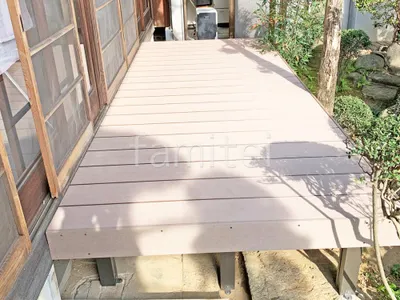 人工木デッキ  LIXIL 人工木 樹ら楽ステージ 