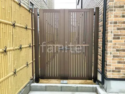 両開き 門扉 YKKAP シンプレオTS1型 たてスリット 