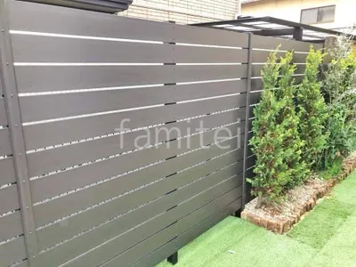 人工木・樹脂 フェンス（木調） F＆F マイティウッド ベーシック極 高尺タイプ 目隠し 木調・ラティス 樹脂