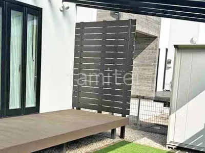 人工木・樹脂 フェンス（木調） F＆F マイティウッド ベーシック極 高尺タイプ 目隠し 木調・ラティス 樹脂