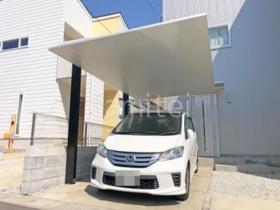 カーポート1台 (単棟) LIXIL カーポートSC フラット屋根 吊り下げ屋根