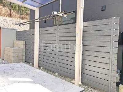 人工木・樹脂 フェンス(木調) F&F マイティウッド デコll 高尺タイプ 目隠し 木調・ラティス 樹脂