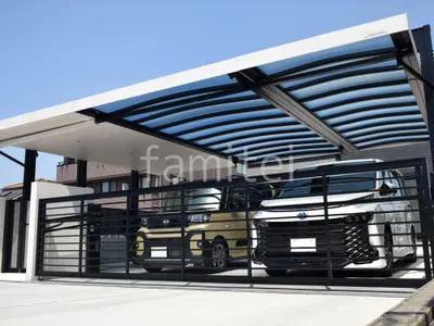 ２台ワイド 跳ね上げ門扉ゲート  LIXIL オーバードアS1型 