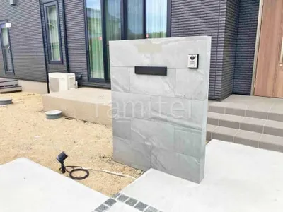 新築シンプル オープン外構