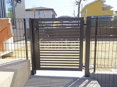 片開き 門扉 LIXIL AB YR3型 太横桟