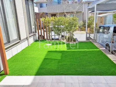 人工芝 防草シート加工 ヨシミツ毛織 リアル人工芝 35mm 