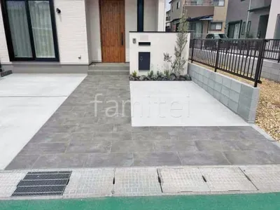 玄関アプローチ 床タイル貼り タカショー セラレバンテ