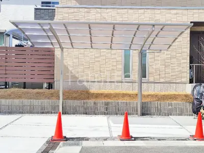 カーポート１台 （単棟） YKKAP アリュース アール屋根