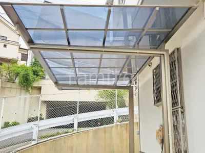 カーポート１台 （単棟） 三協アルミ ニューマイリッシュ 逆勾配 フラット屋根 前下がり屋根