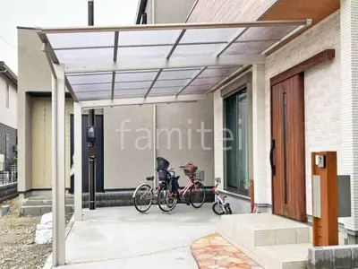 カーポート１台 （単棟） YKKAP 木製調 エフルージュ FIRST フラット屋根