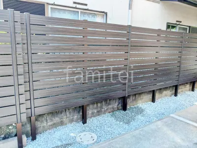 人工木・樹脂 フェンス（木調） F＆F マイティウッド デコll 高尺タイプ 目隠し 木調・ラティス 樹脂