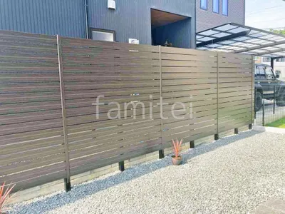 人工木・樹脂 フェンス（木調） F＆F マイティウッド デコll 高尺タイプ 目隠し 木調・ラティス 樹脂