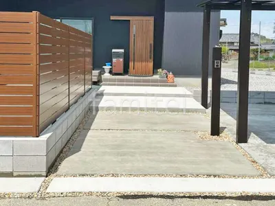 玄関アプローチ 土間コンクリート