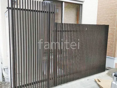 アルミ形材 フェンス LIXIL 木製調プログコートF3型 木調・ラティス スクリーン・格子