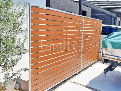 アルミ形材 フェンス YKKAP 木製調ルシアス スクリーンYS3FS型 目隠し 木調・ラティス スクリーン・格子