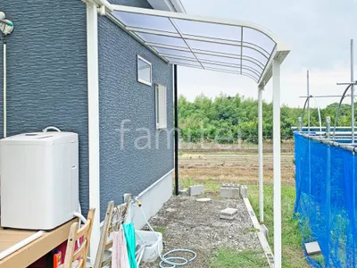 １階テラス屋根 （雨除け） LIXIL スピーネR アール屋根 スタンダード 壁付