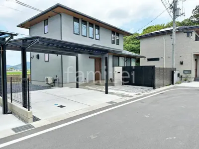 新築シンプル オープン外構