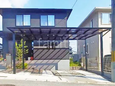 カーポート２台(ワイド) ツイン LIXIL ネスカＦ フラット屋根