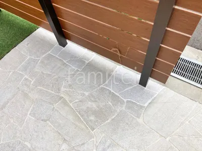 床石貼り 乱形石 石英岩