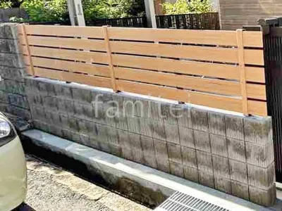 人工木・樹脂 フェンス（木調） F＆F マイティウッド ベーシック極 目隠し 木調・ラティス 樹脂