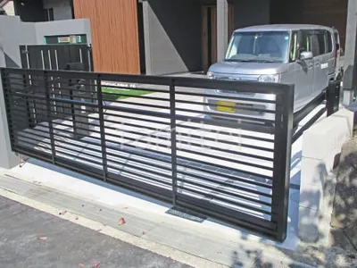 ２台ワイド 跳ね上げ門扉ゲート  LIXIL オーバードアS1型 