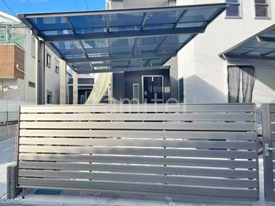 ２台ワイド 跳ね上げ門扉ゲート  LIXIL オーバードアS5型 