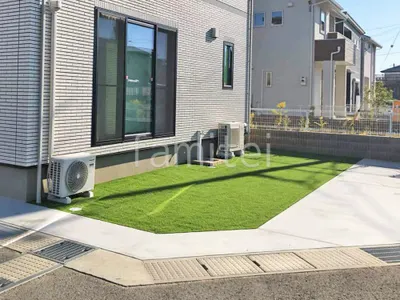 人工芝 防草シート加工 ヨシミツ毛織 リアル人工芝 35mm 