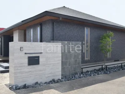 門柱 壁タイル貼り タカショー セラウォール 郵便受けポスト ユニソン ヴィコBI