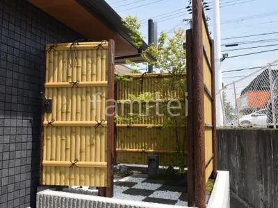 人工竹垣 タカショー eバンブーユニット 建仁寺垣 化粧ブロック ユニソン ジャスティ