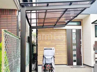 サイクルポート 自転車バイク屋根 LIXIL ネスカF ミニ フラット屋根