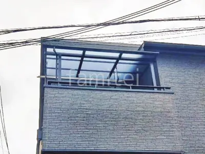 ２階ベランダ屋根  LIXIL スピーネF フラット屋根 スタンダード 壁付