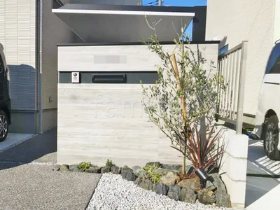 門柱 壁タイル貼り タカショー セラウォール 郵便受けポスト LIXIL エクスポストS-1型