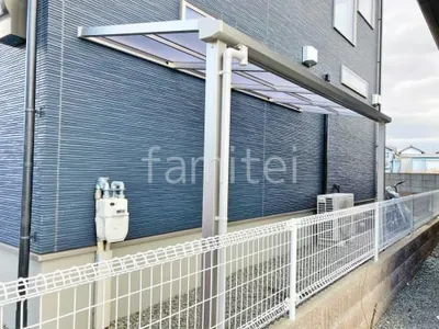 １階テラス屋根 （雨除け） YKKAP ソラリアF フラット屋根 スタンダード 壁付