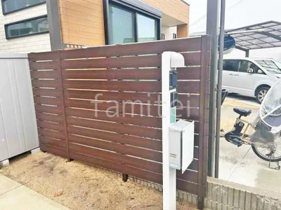 人工木・樹脂 フェンス（木調） F＆F マイティウッド ベーシック極 高尺タイプ 目隠し 木調・ラティス 樹脂