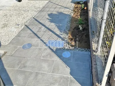 玄関アプローチ 床タイル貼り タカショー セラレバンテ