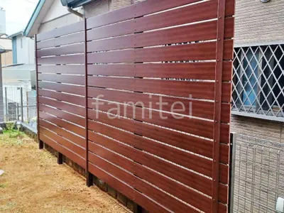 人工木・樹脂 フェンス（木調） F＆F マイティウッド デコll 高尺タイプ 目隠し 木調・ラティス 樹脂