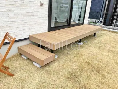 人工木デッキ  LIXIL 人工木 木彫 樹ら楽ステージ 