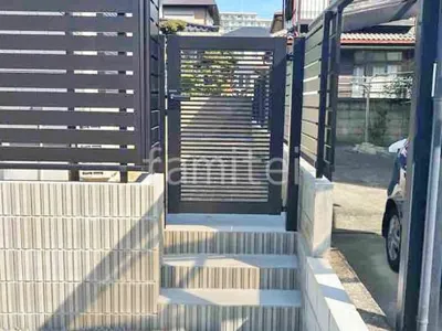 片開き 門扉 YKKAP シンプレオYB1型 横格子 