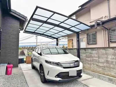 カーポート１台 （単棟） YKKAP アリュース アール屋根