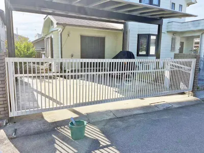 ２台ワイド 跳ね上げ門扉ゲート  LIXIL オーバードアS2型 