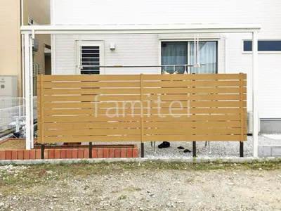 人工木・樹脂 フェンス（木調） F＆F マイティウッド デコll 高尺タイプ 目隠し 木調・ラティス 樹脂