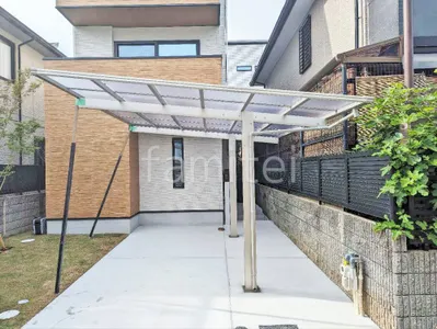 カーポート１台 （単棟） YKKAP エフルージュ FIRST プラス フラット屋根