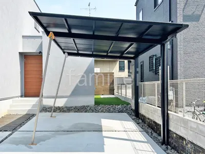 カーポート１台 （単棟） 三協アルミ セルフィ フラット屋根