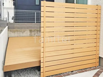 人工木・樹脂 フェンス（木調） F＆F マイティウッド ベーシック極 高尺タイプ 目隠し 木調・ラティス 樹脂 人工木デッキ  LIXIL 人工木 樹ら楽ステージ 