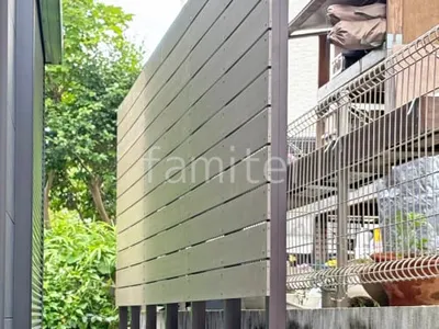 人工木・樹脂 フェンス（木調） F＆F ニコボード 高尺タイプ 目隠し 木調・ラティス 樹脂