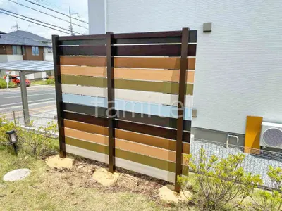 人工木・樹脂 フェンス（木調） F＆F マイティウッド ベーシック極 高尺タイプ 目隠し 木調・ラティス 樹脂